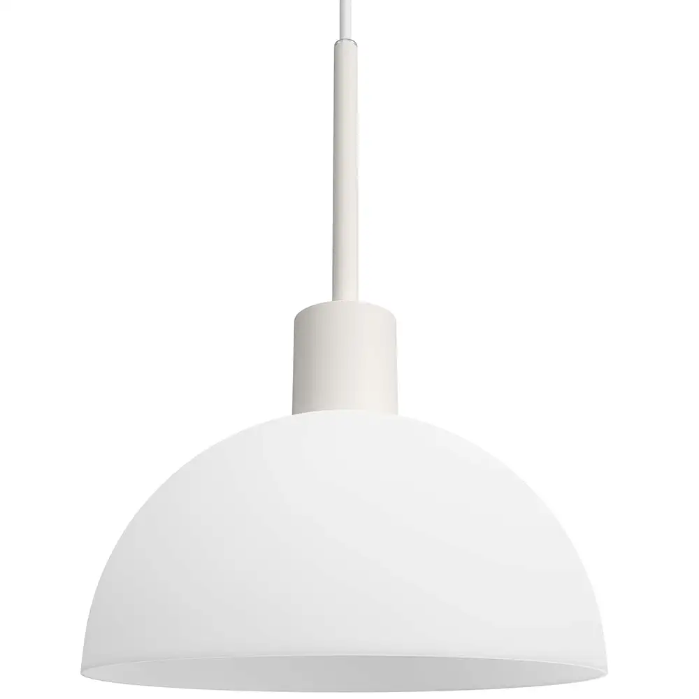 Vienda pendant white/glass E14
