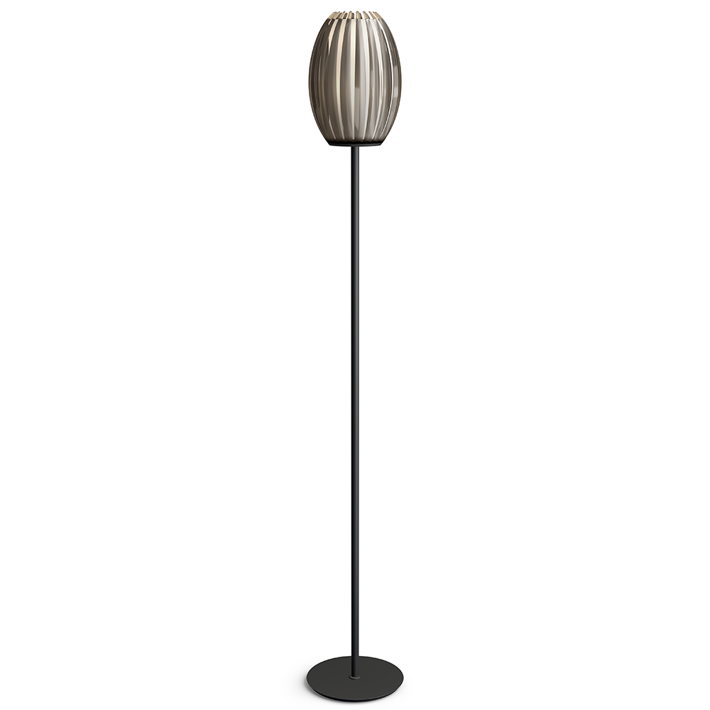 Tentacle Floor Lamp M Black/Smoke E27