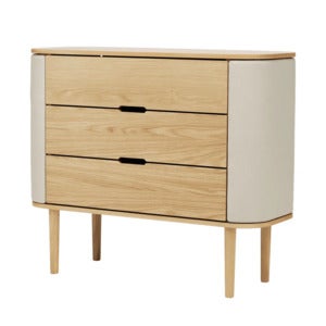 Treasures Chest of Drawers Oak/White Sands