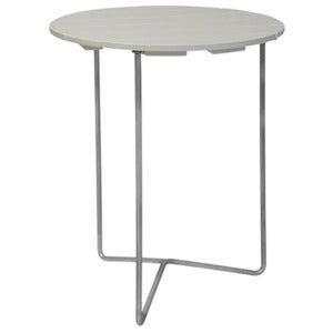 Table 6B 60 White lacquered oak / hot-dip galvanised frame
