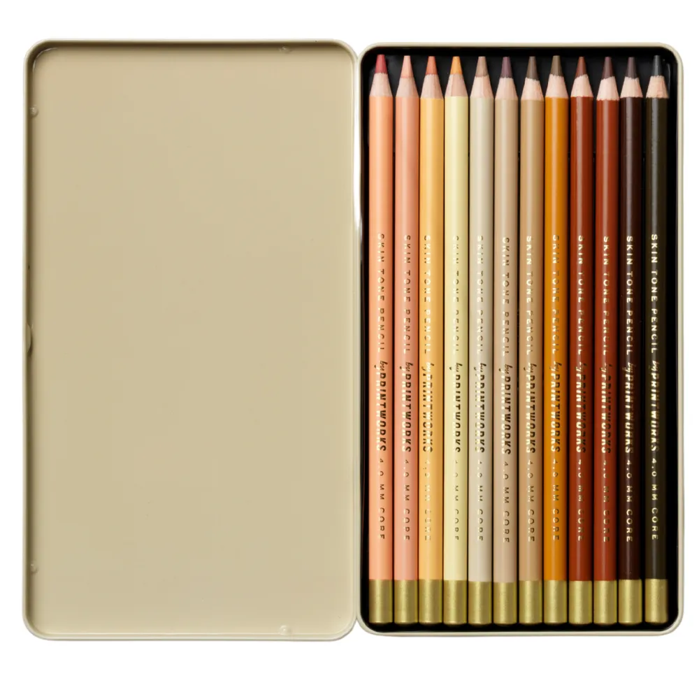 12 Colour pencils - Skin tone
