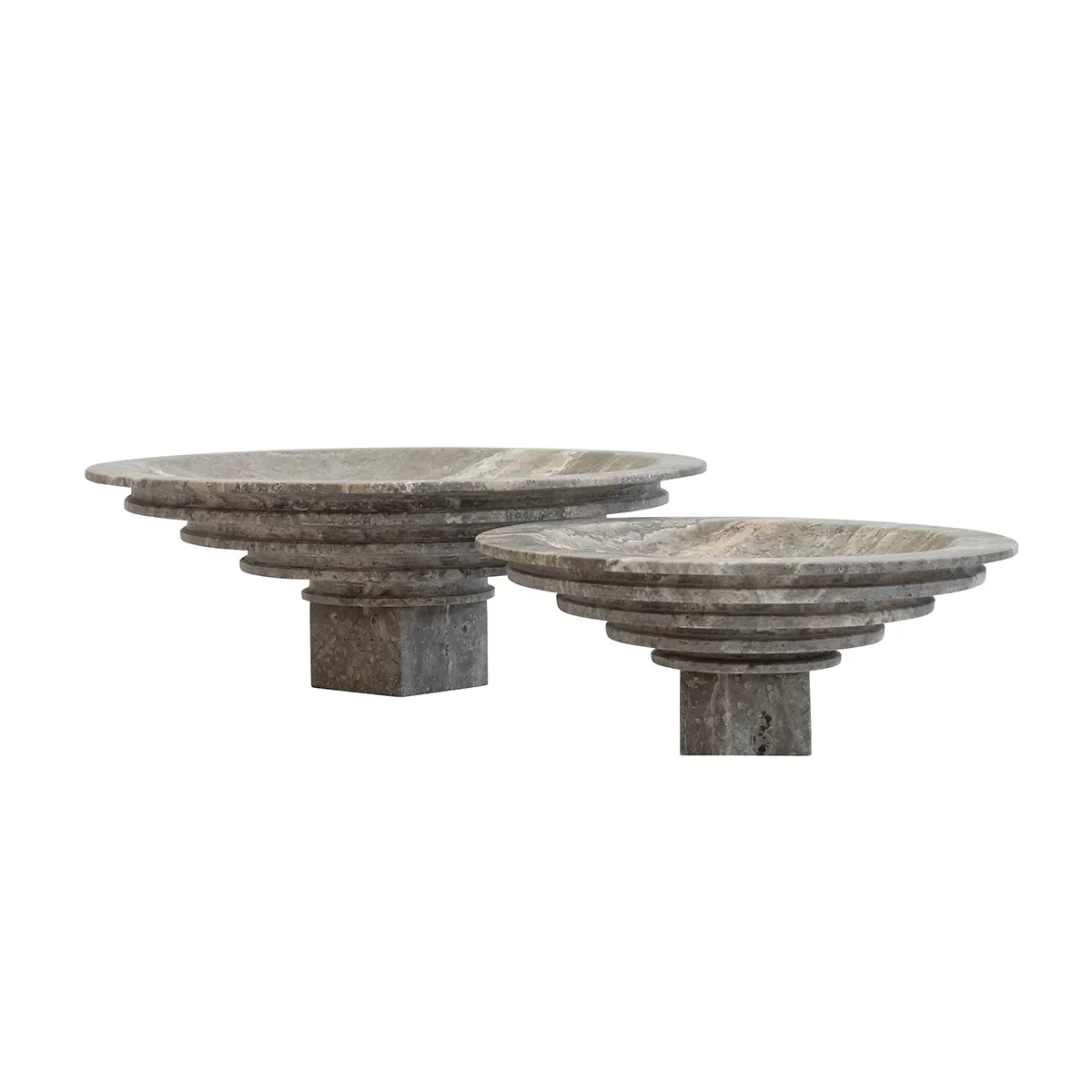 Travertine Decorative Bowl Sori Big, Ø 40 cm