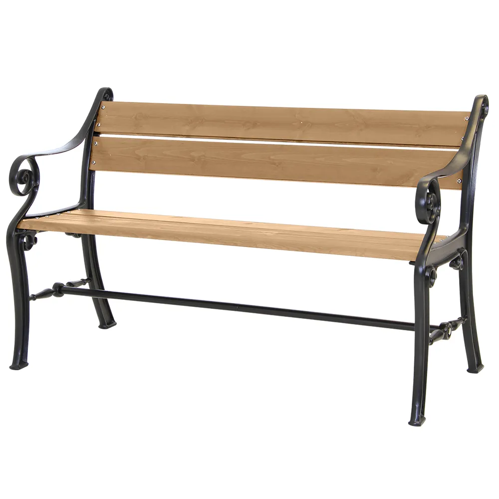 Köpenhamn park bench black/brown