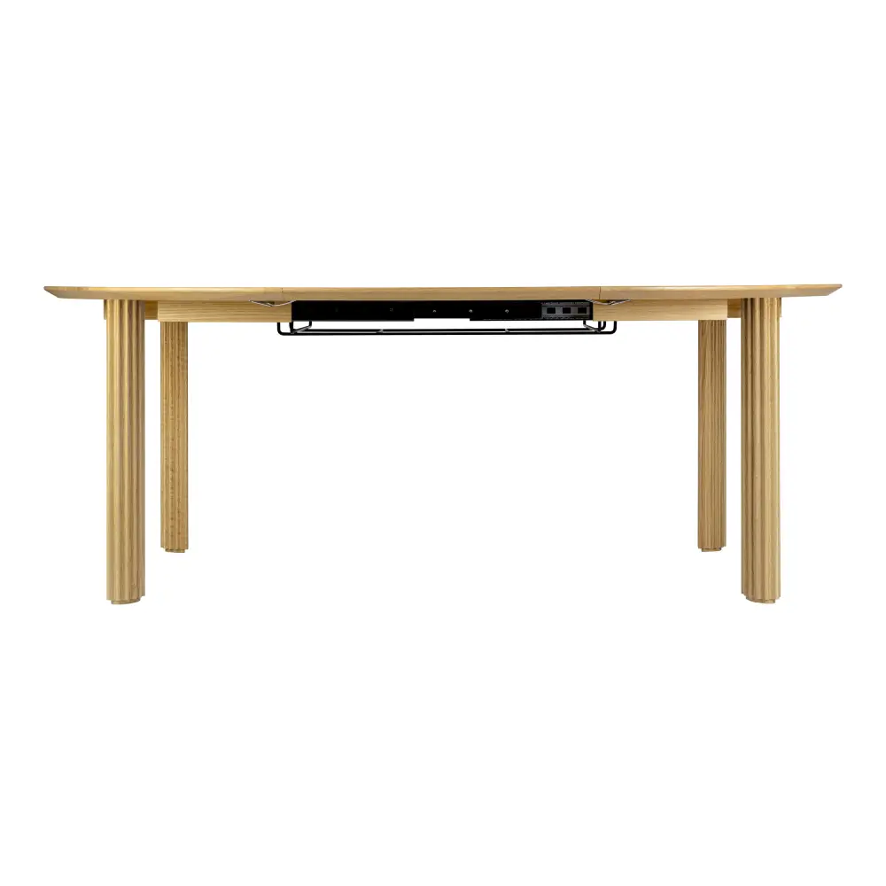 Comfort Circle Dining table with extension 132-202x132 Oak