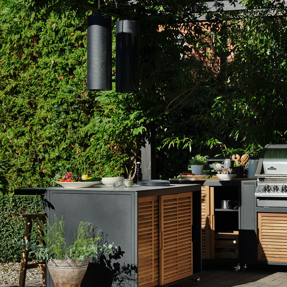 Fornax kitchen unit large black/grey