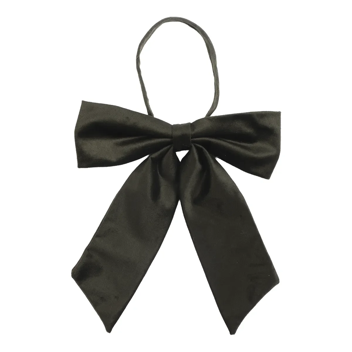 Christmas Bow Velvet M Green W 22 cm
