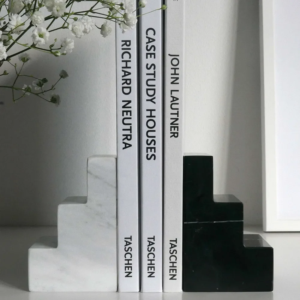 Bookend Stair Cube Marble