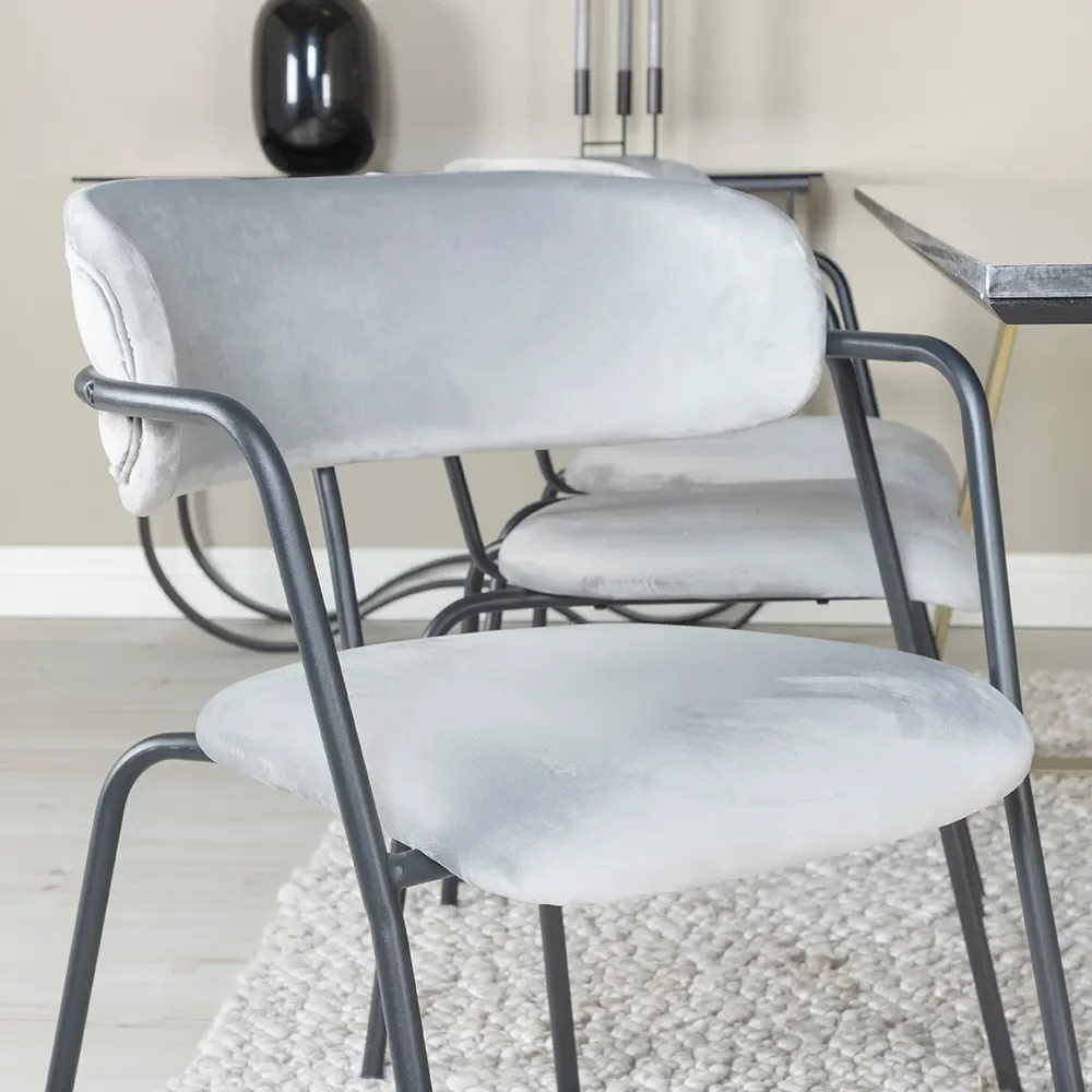 Arrow Dining Chair Grey 2-pack