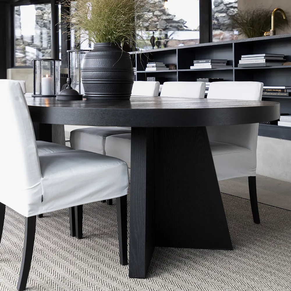 Trent Extendable Dining Table 130-250X130 Cm Black