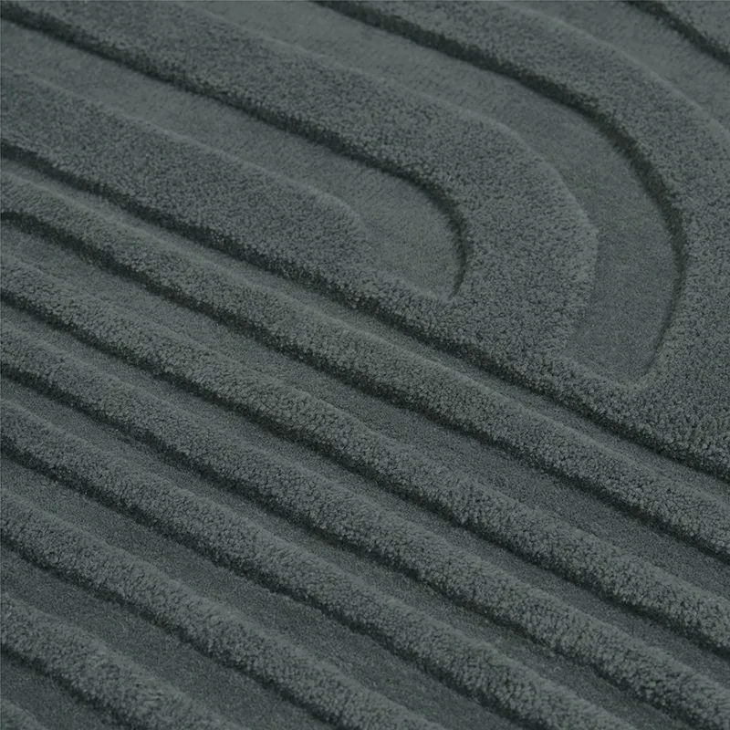 Relevo Rug 200 x 300 cm - Dark Green