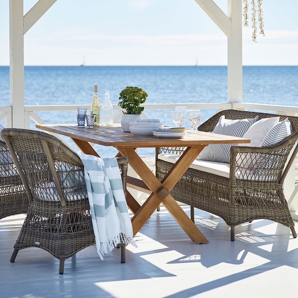  Colonial teak table 200x100 cm Sika Design