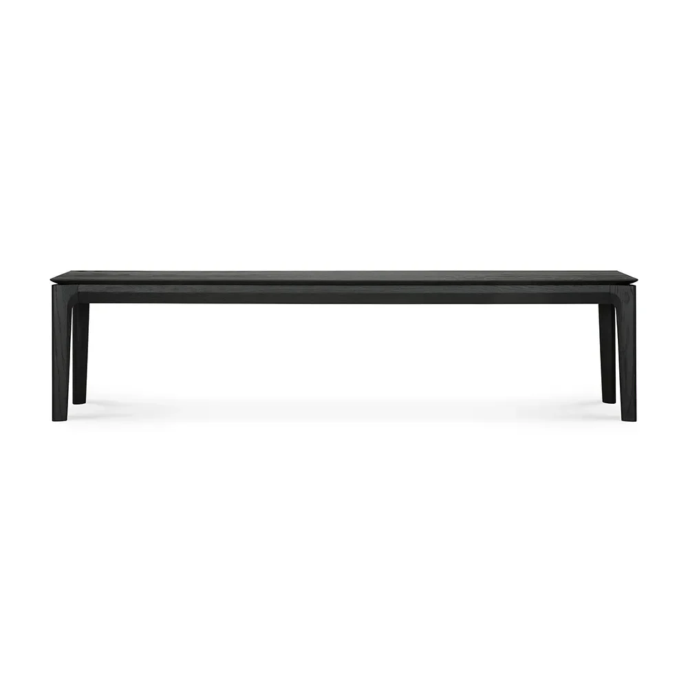 Bok Bench 35x186 cm Black lacquered oak