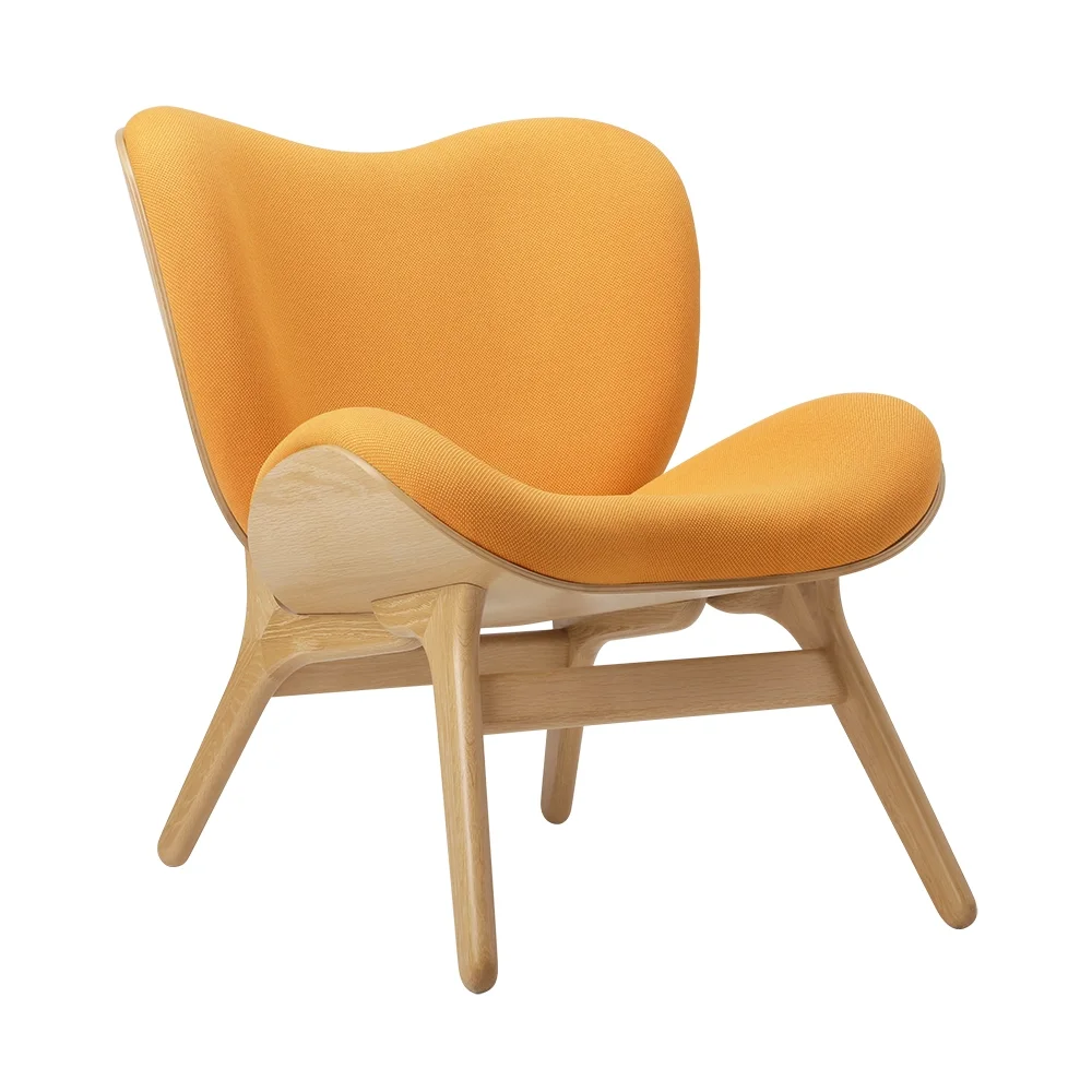 A Conversation Piece Loungechair Oak/Tangerine