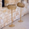 Illusion Glow floor lamp m/natural Weave Teak