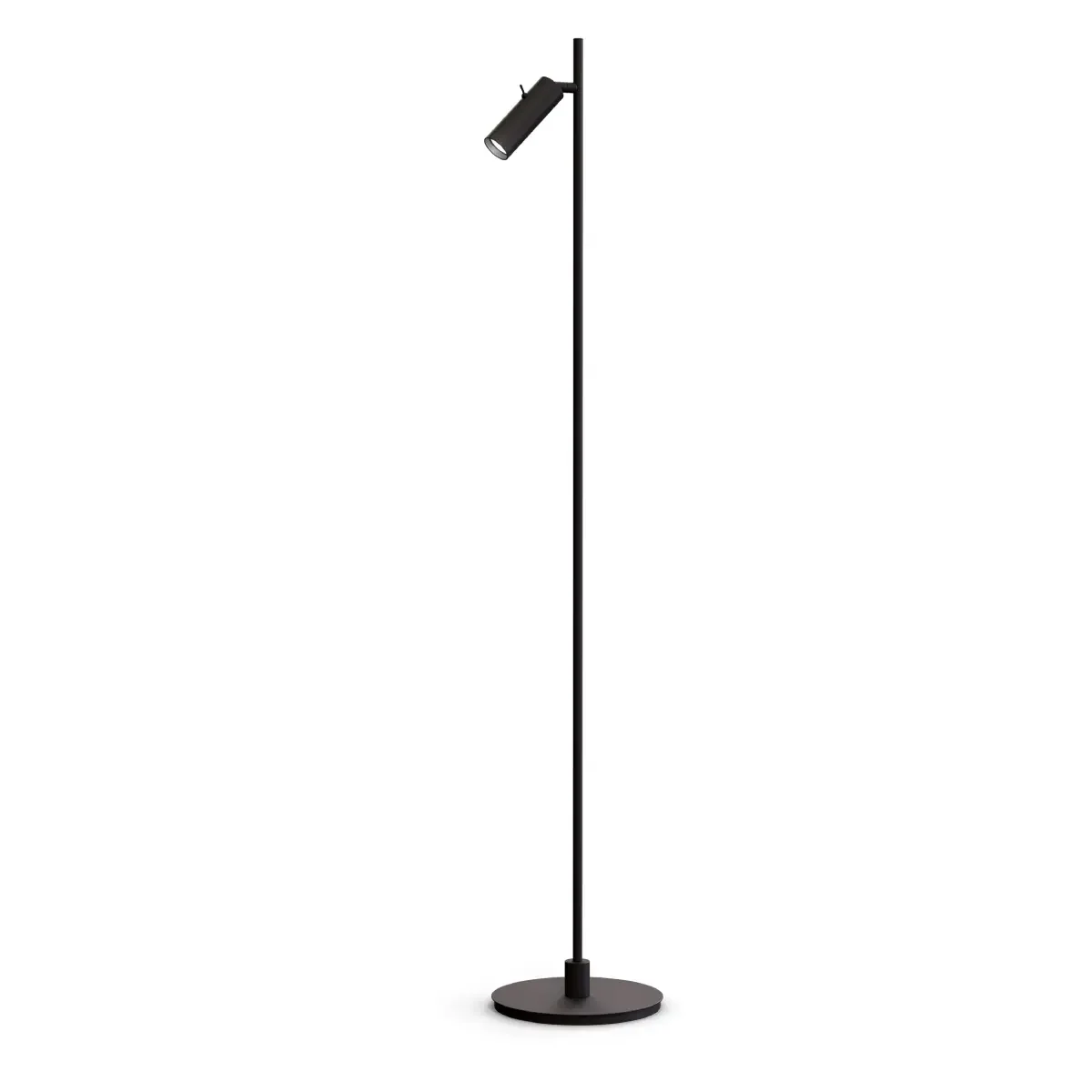 Pipeline Single Floor Lamp Ø19.9 x H132.3 cm Metal Matte Black
