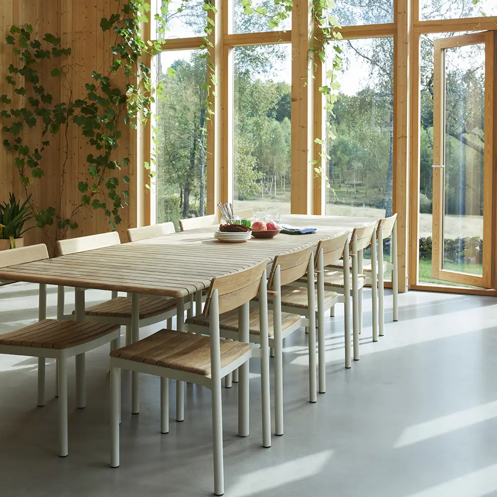 Pelagus Dining Table 214x90 Light Ivory