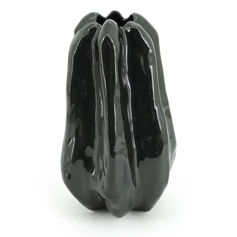Alba small vase 16.5x15x25.5 cm black