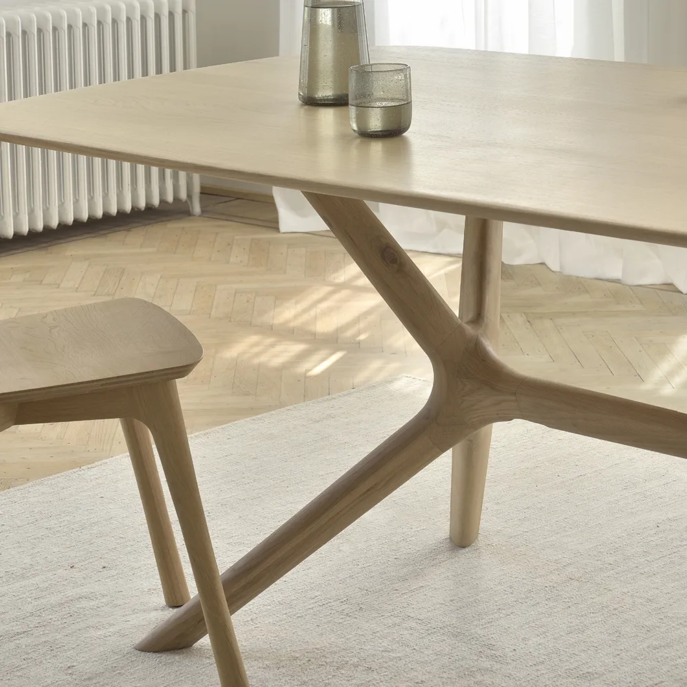 X Dining Table 100x224 cm Oak