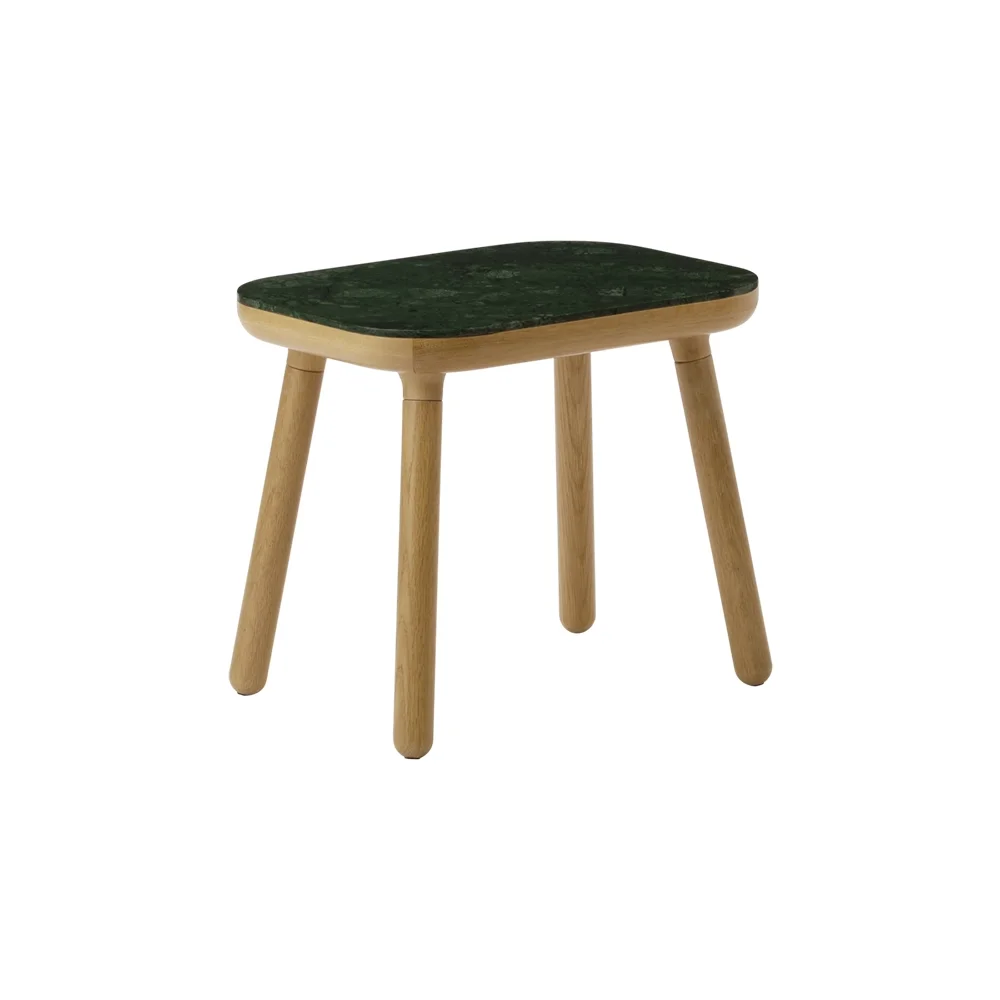Paff Side Table Oak/Green Marble