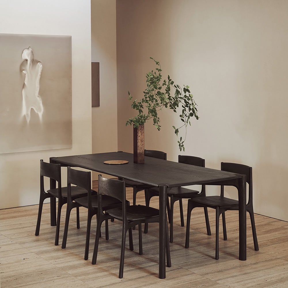 PI Dining Chair Lacquered Oak Brown