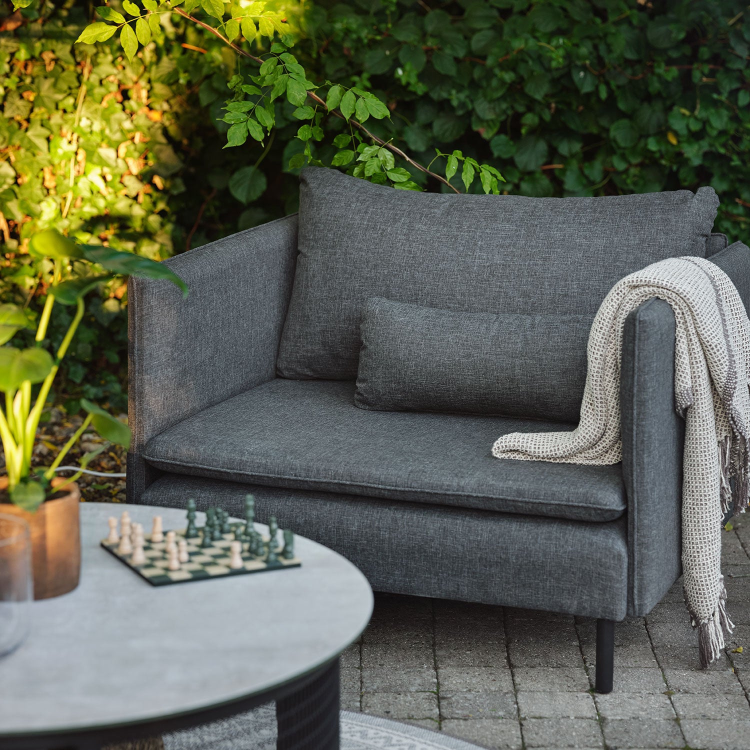 Callisto 1-seater sofa grey