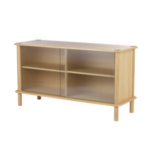 Italic Sideboard Oak/Glassx2
