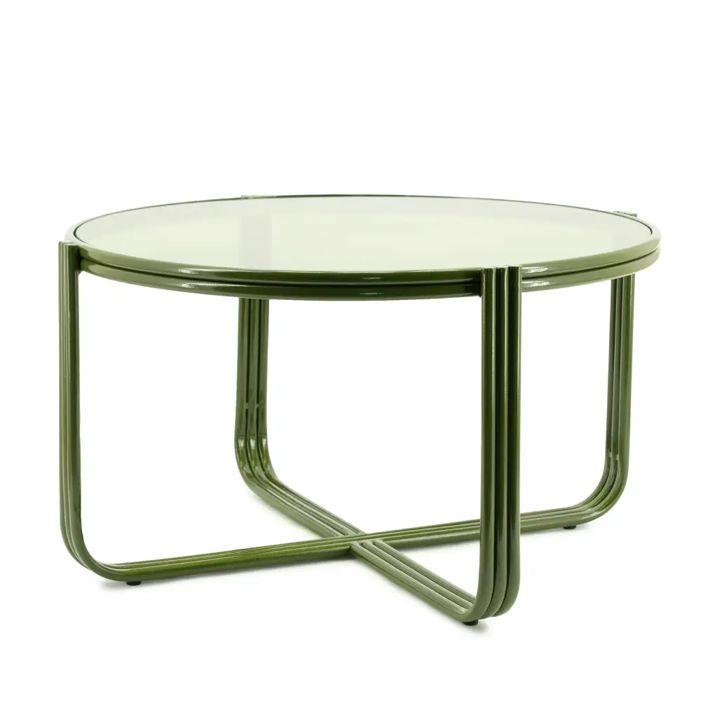 Coffee table Groovy - green 63x63x35 cm