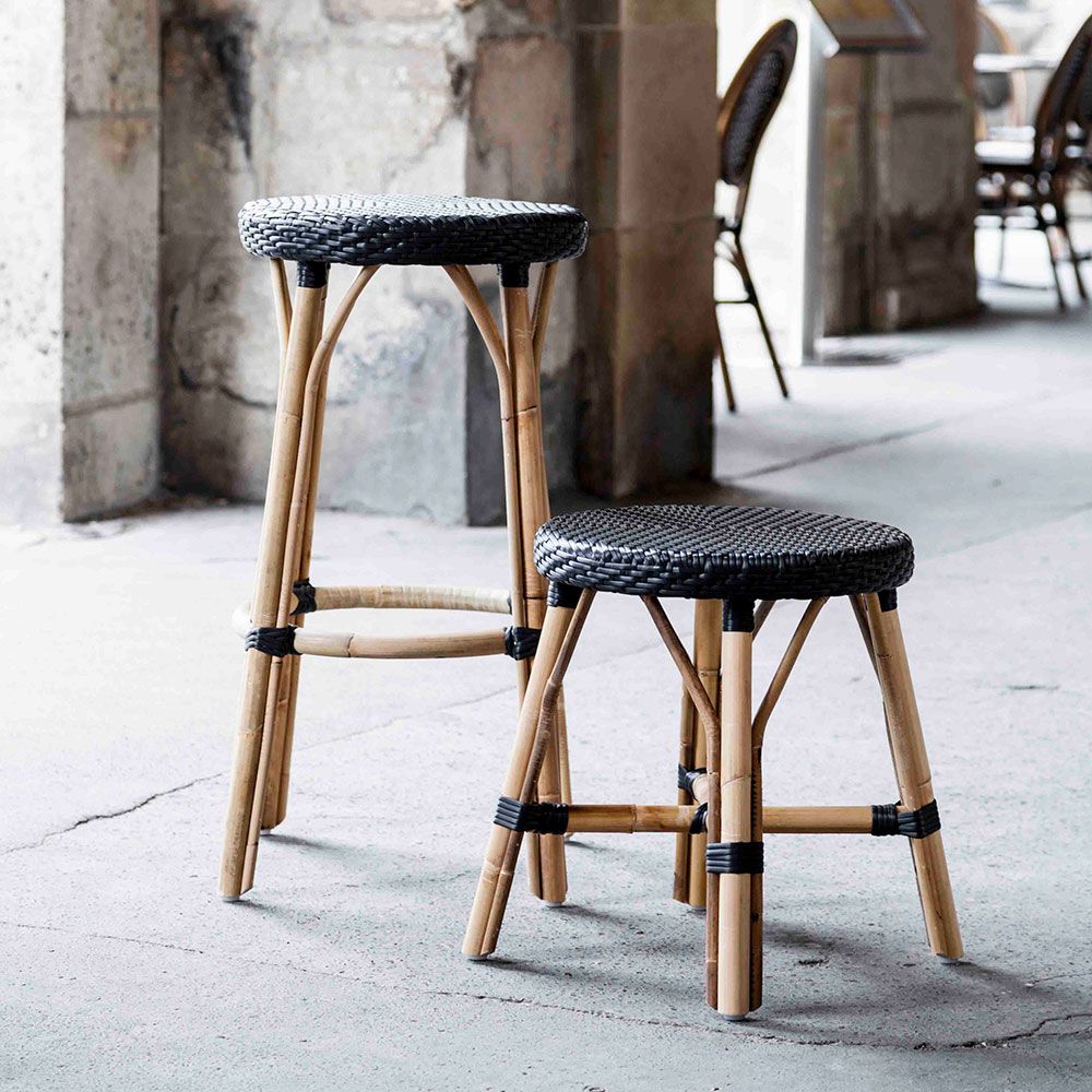 Simone Barstool Low Black