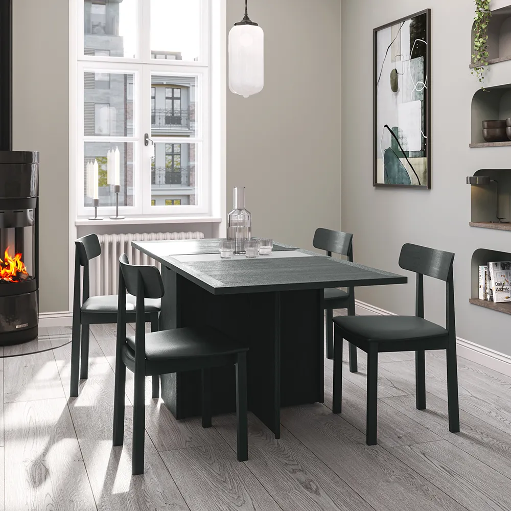 Sm101 Table Walnut Lacquer 80-109(178)x40x74 cm