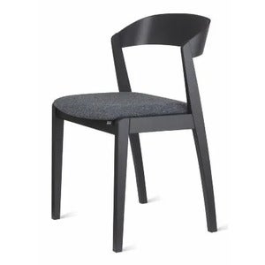 SM825 dining chair Cat 1 Black lacquered beech