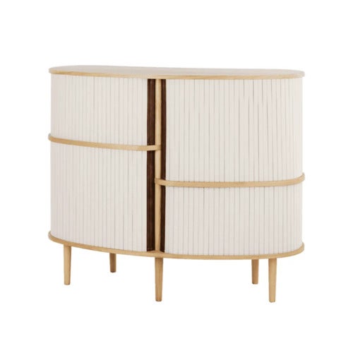 Audacious Highboard Cabinet Oak/White Sands