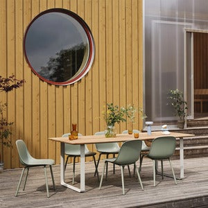 Fiber Outdoor Dining Chair Dusty Green 