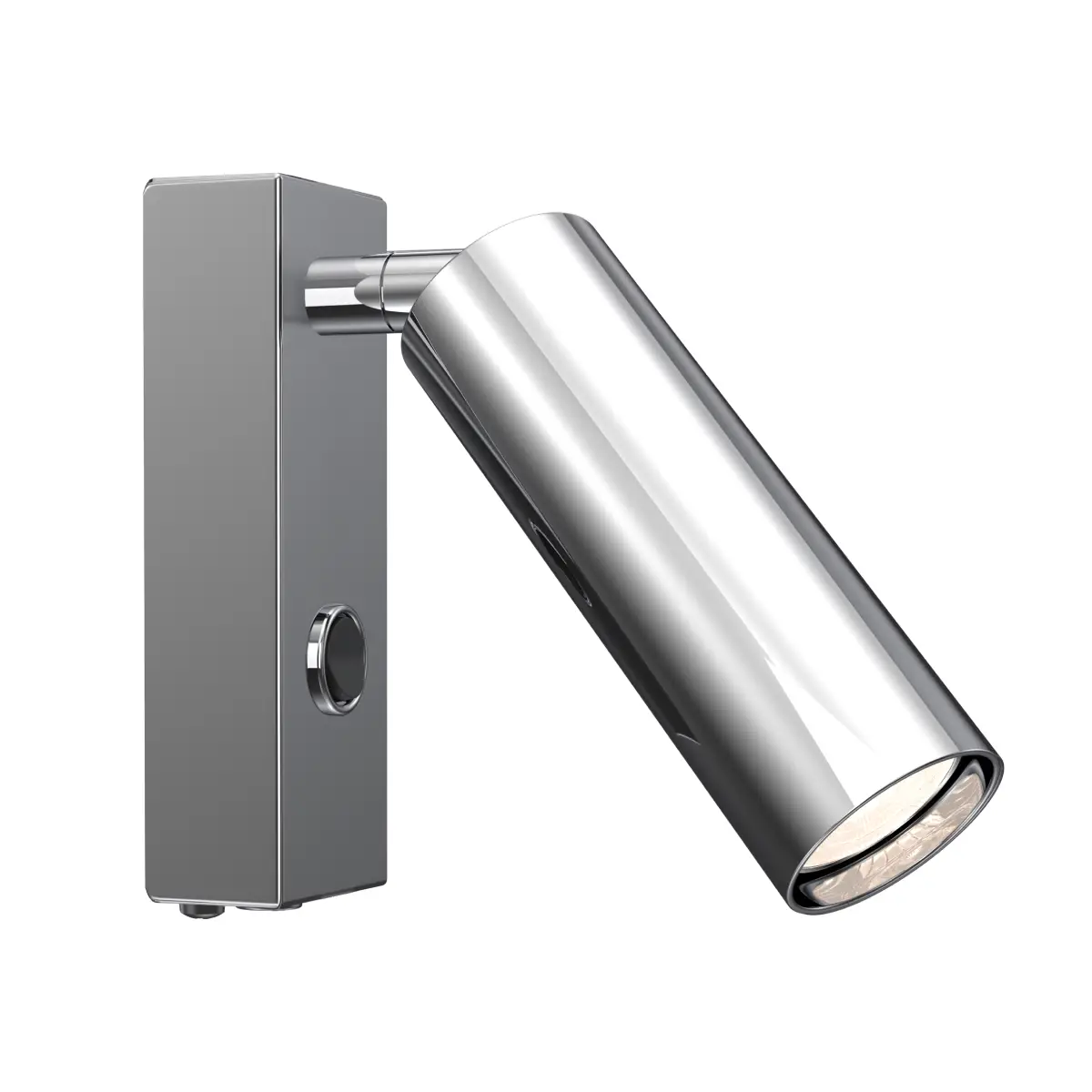  Pipeline Wall Lamp Ø4x4.5xH12.5 cm Metal Chrome