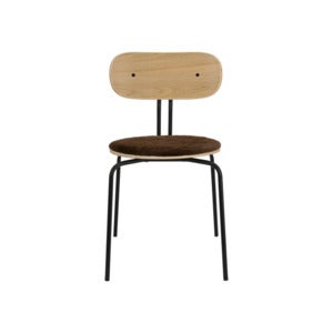 Curious Dining Chair Oak/Black Metal Teddy Brown