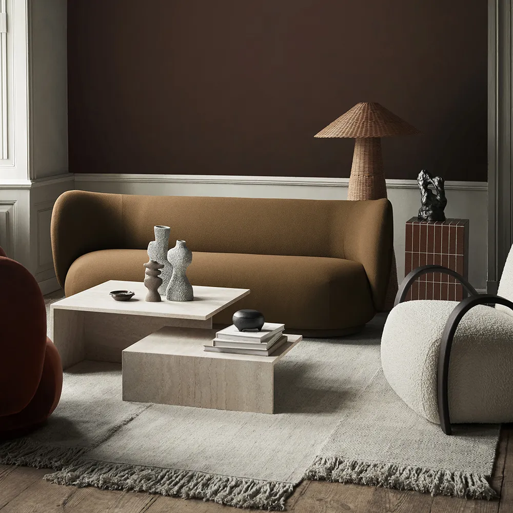 Distinct Grande Duo Tables - Travertine