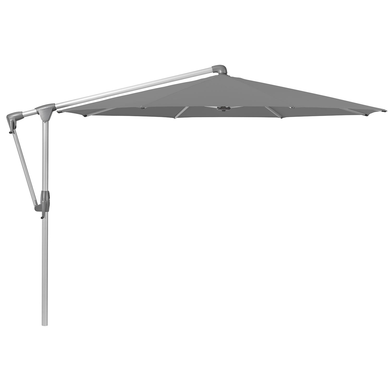 Sunwing Casa side-mast parasol 330 cm cat.4 anodizerad alu / 420 smoke 