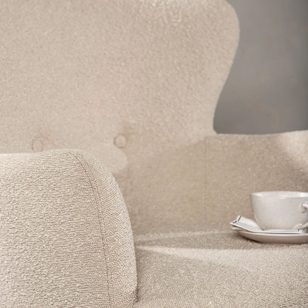 Lincoln Armchair Beige Boucle