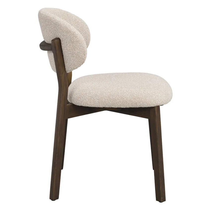 Patterson chair beige fabric / brown oak
