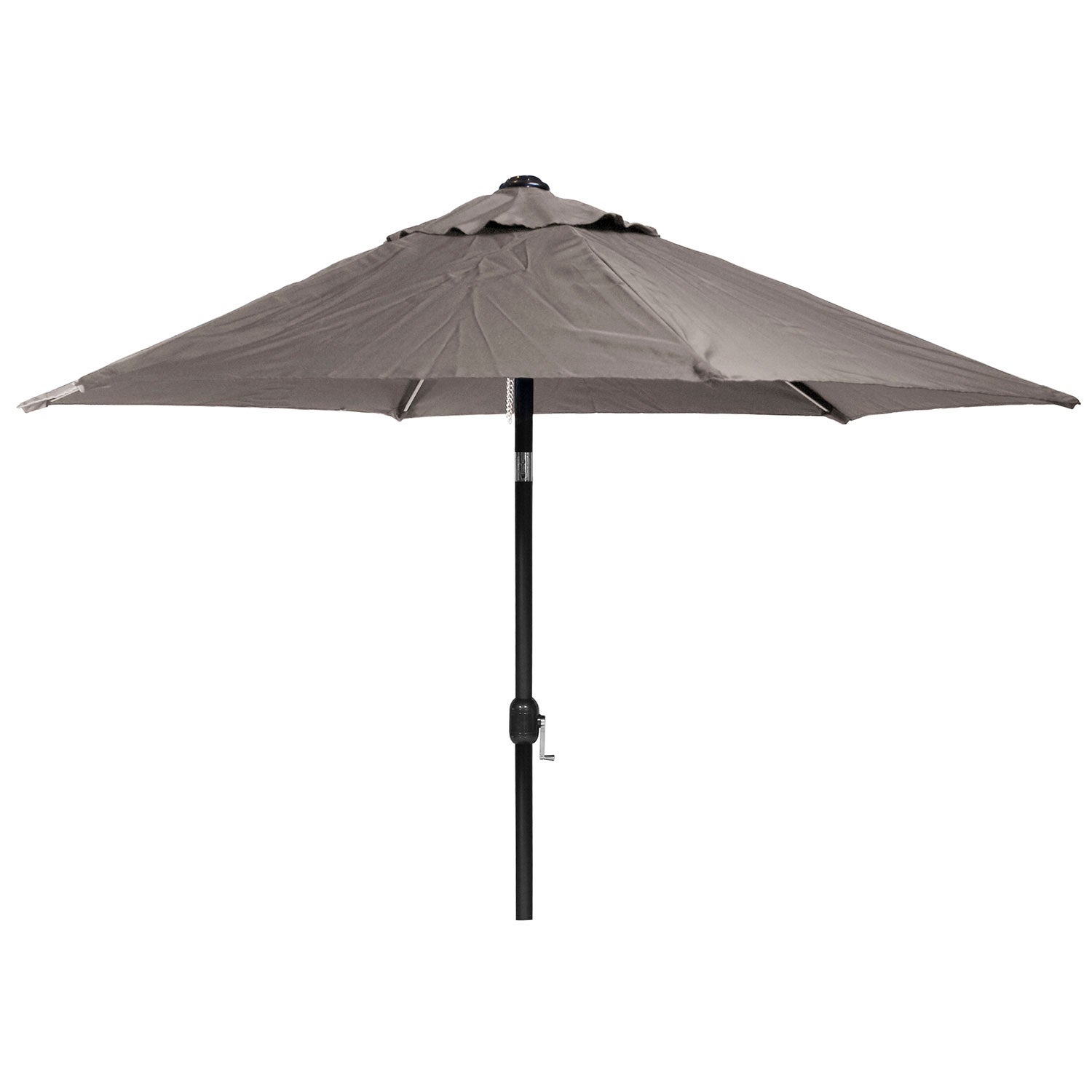 Parasol 300 cm brown aluminum 