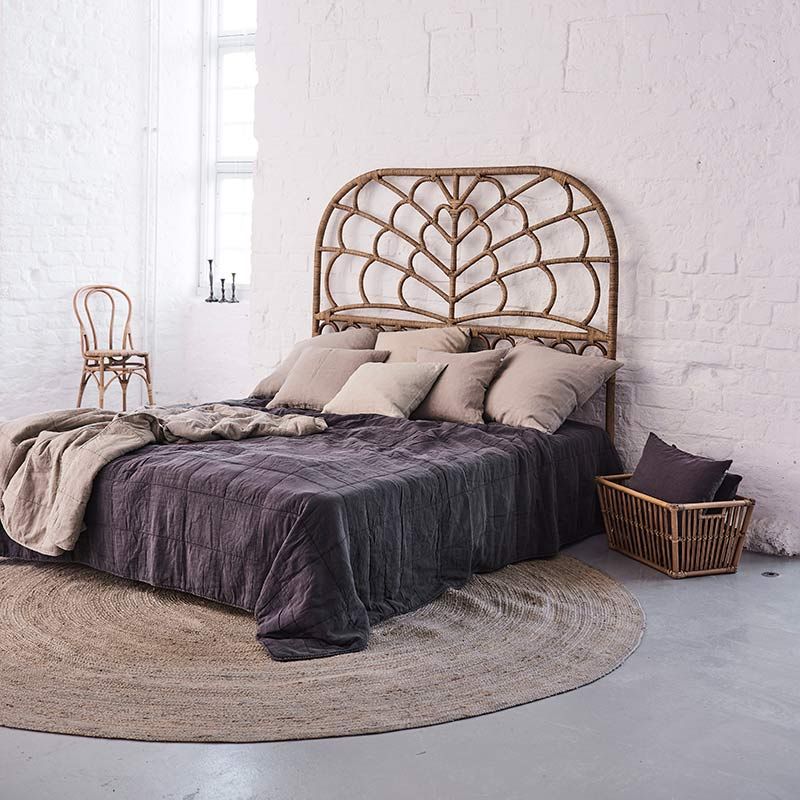 Headboard Celia 180 Cm Rattan Antique