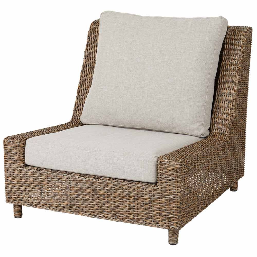 Sandkorn lounge armchair natural rattan
