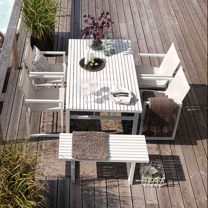 Vevi bench 41x105 cm white