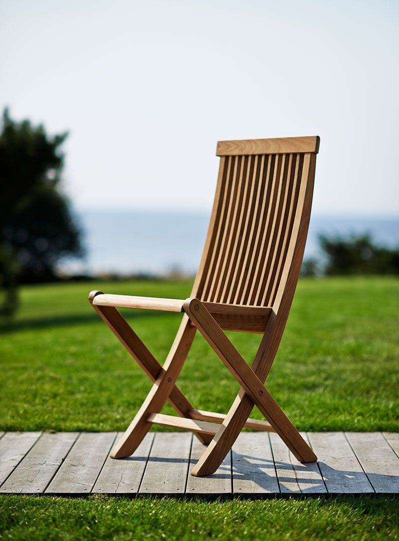 Viken folding chair teak