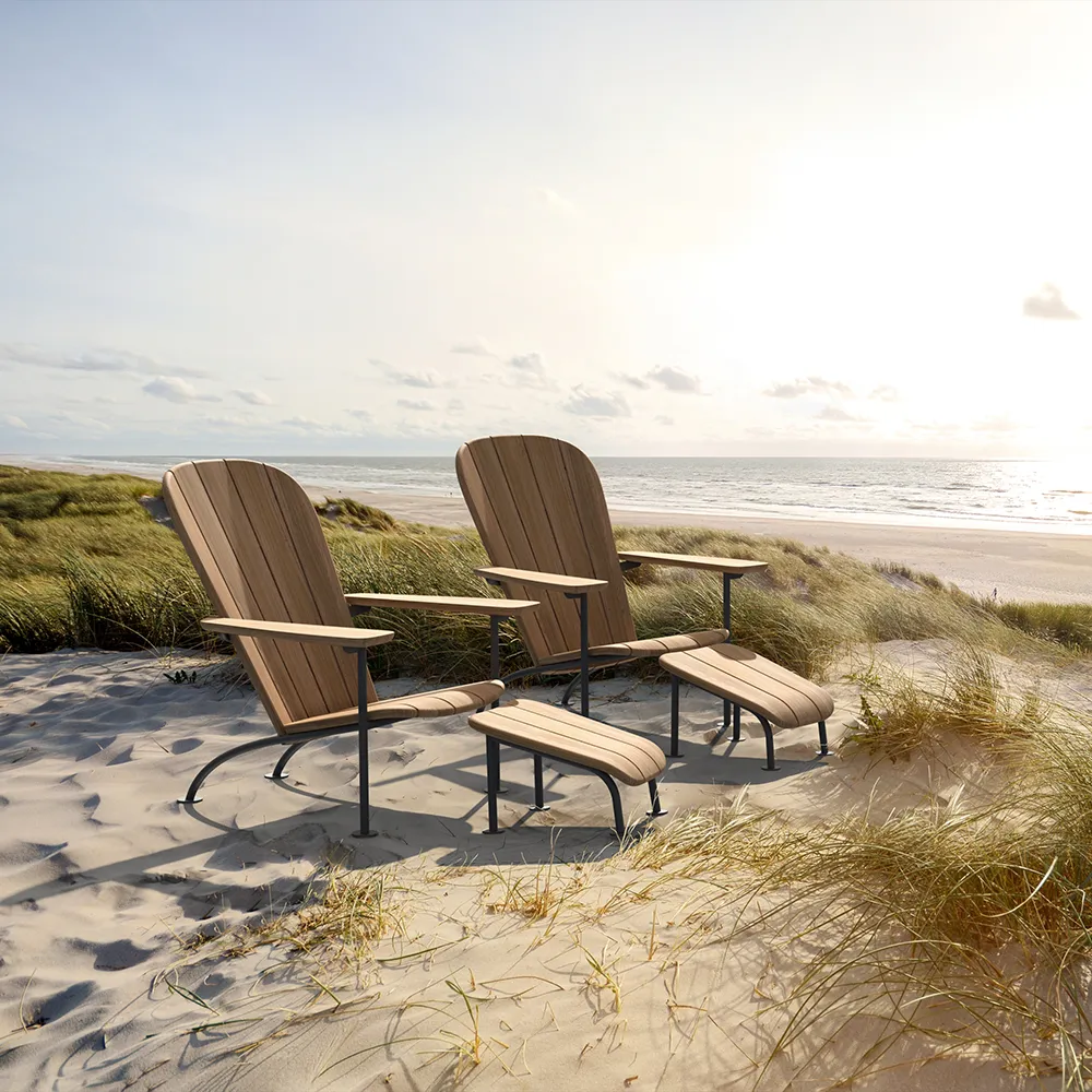 Boste footstool teak