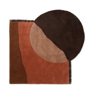 View Tufted Rug 180x180 cm - Red Brown