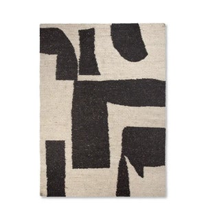 Piece Rug 200x300 cm - Off-white/Coffee