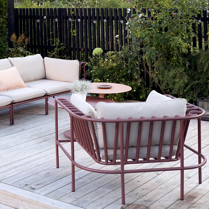 Collier armchair  Zin red / Teddy beige