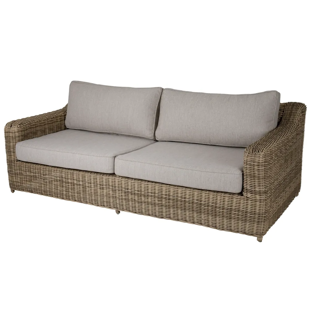Glendon sofa rustic rattan