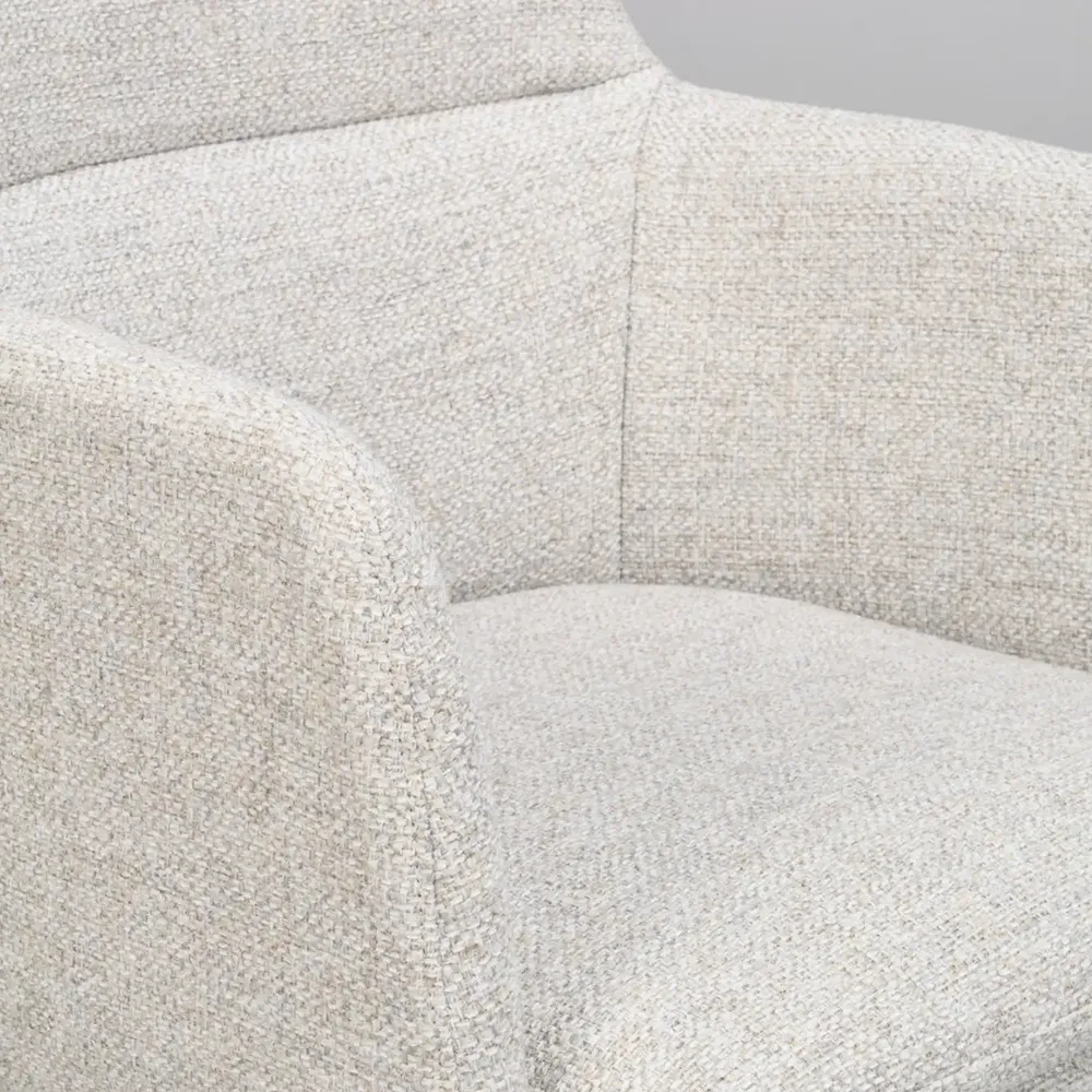 Gladstone chair with armrests light beige