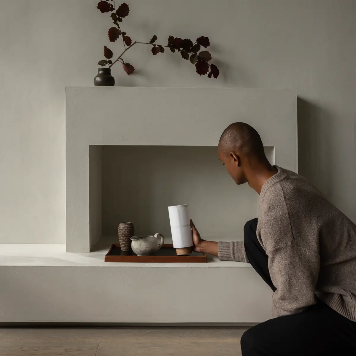 Hashira Portable lamp Linne Raw